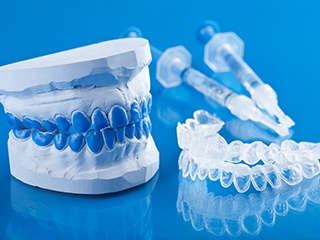 Take-home whitening trays and gel