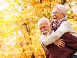 Couple happy about dentures in Edison 