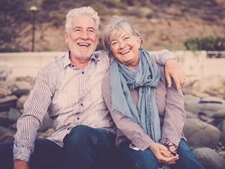 older couple smiling