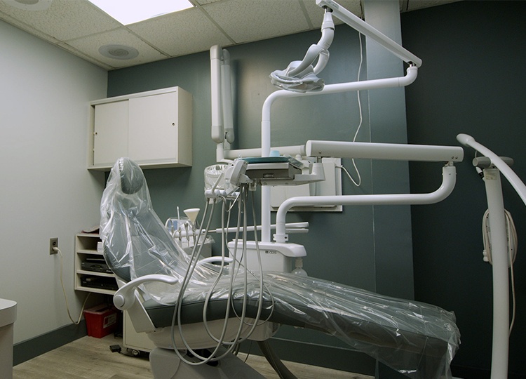 State-of-the-art dental exam room
