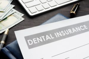 Dental insurance form at dentist in Edison.